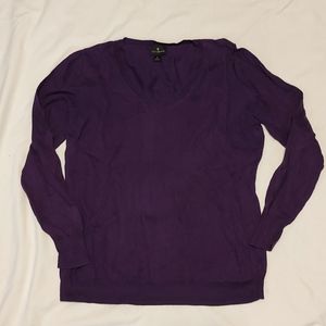 Worthington Jewel Tone Purple Sweater - L